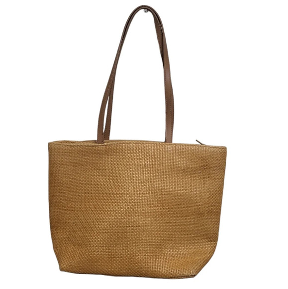 Capelli 3D Flower Straw Woven Natural Purse Boho Beach - Picture 2 of 2